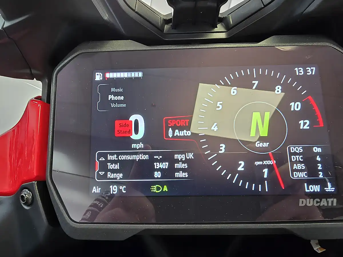 Used 2021 Ducati Multistrada V4 S Red - Interior and Exterior details 11
