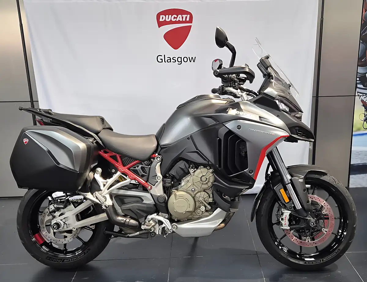 Used 2021 Ducati Multistrada V4S Full Aviator Grey - Front View