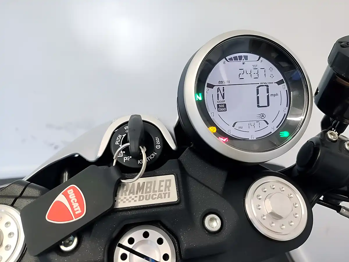 Used 2021 Ducati Scrambler Cafe Racer Blue & Silver Special Edition Blue & Silver - Interior and Exterior details 4
