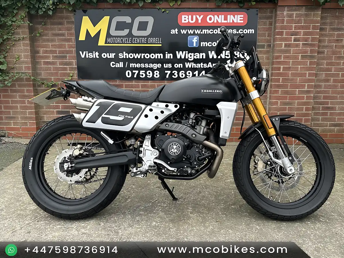 Used 2021 Fantic Motor Caballero Flat Track Black - Front View