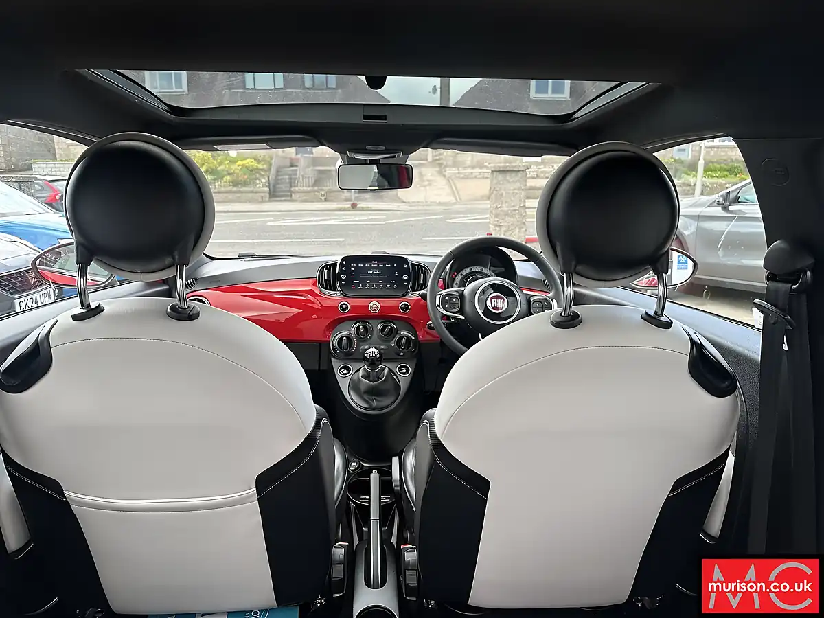 Used 2021 Fiat 500 Dolcevita Pasodoble Red - Interior and Exterior details 12