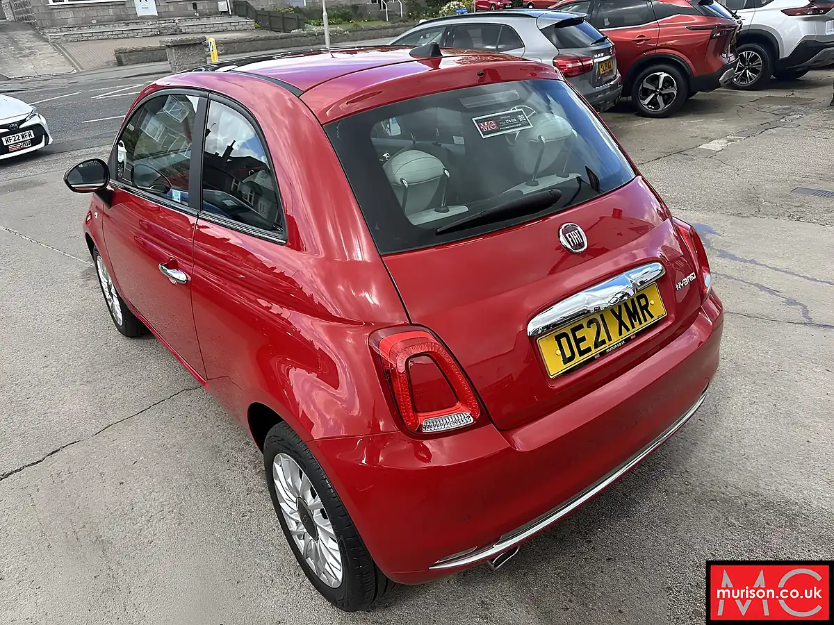 Used 2021 Fiat 500 Dolcevita Pasodoble Red - Interior and Exterior details 17
