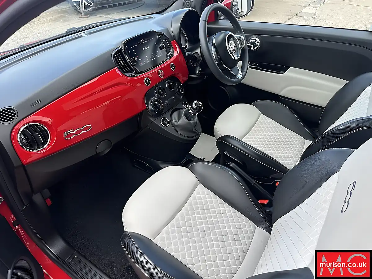Used 2021 Fiat 500 Dolcevita Pasodoble Red - Interior and Exterior details 18