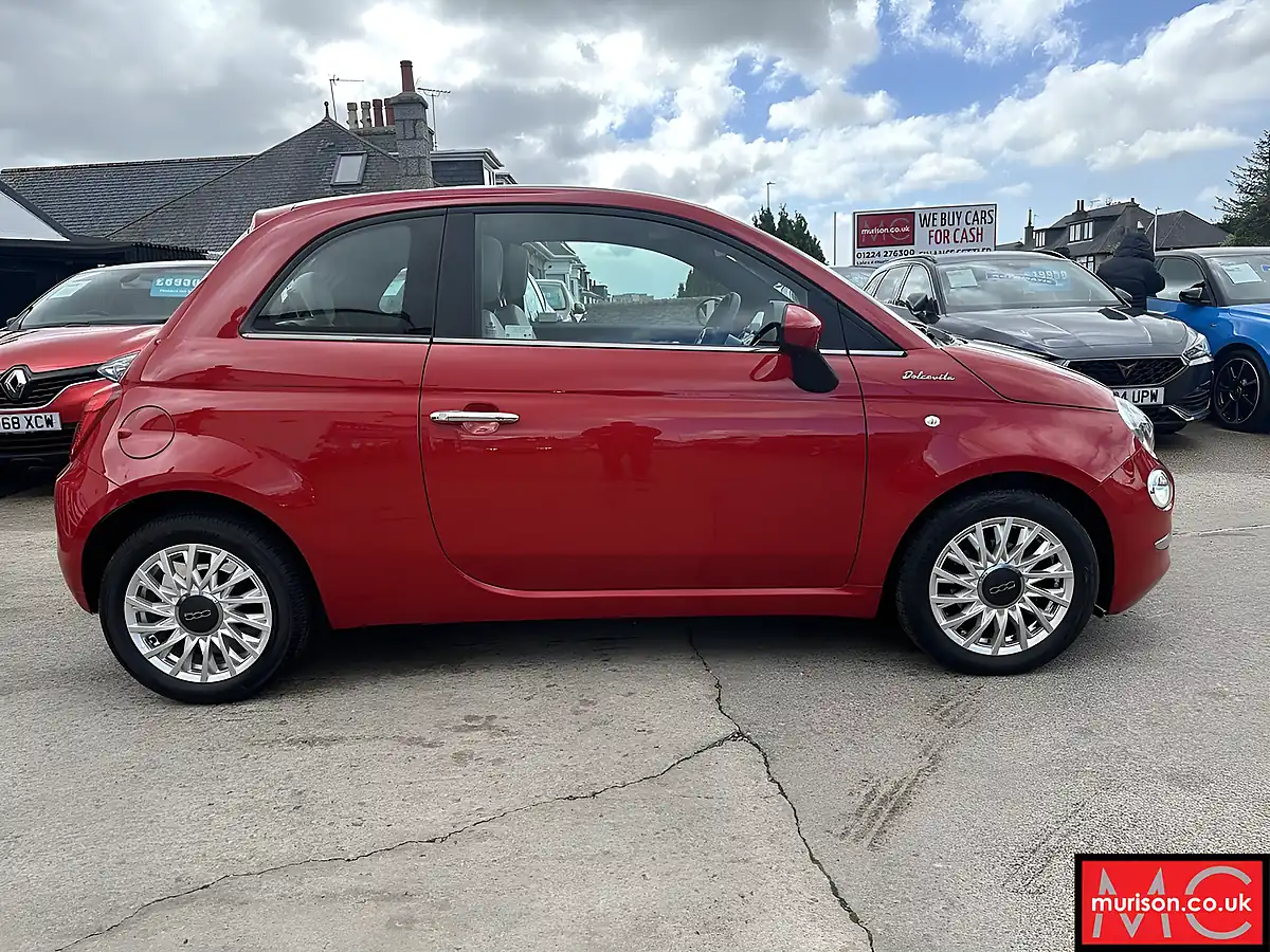 Used 2021 Fiat 500 Dolcevita Pasodoble Red - Interior and Exterior details 5
