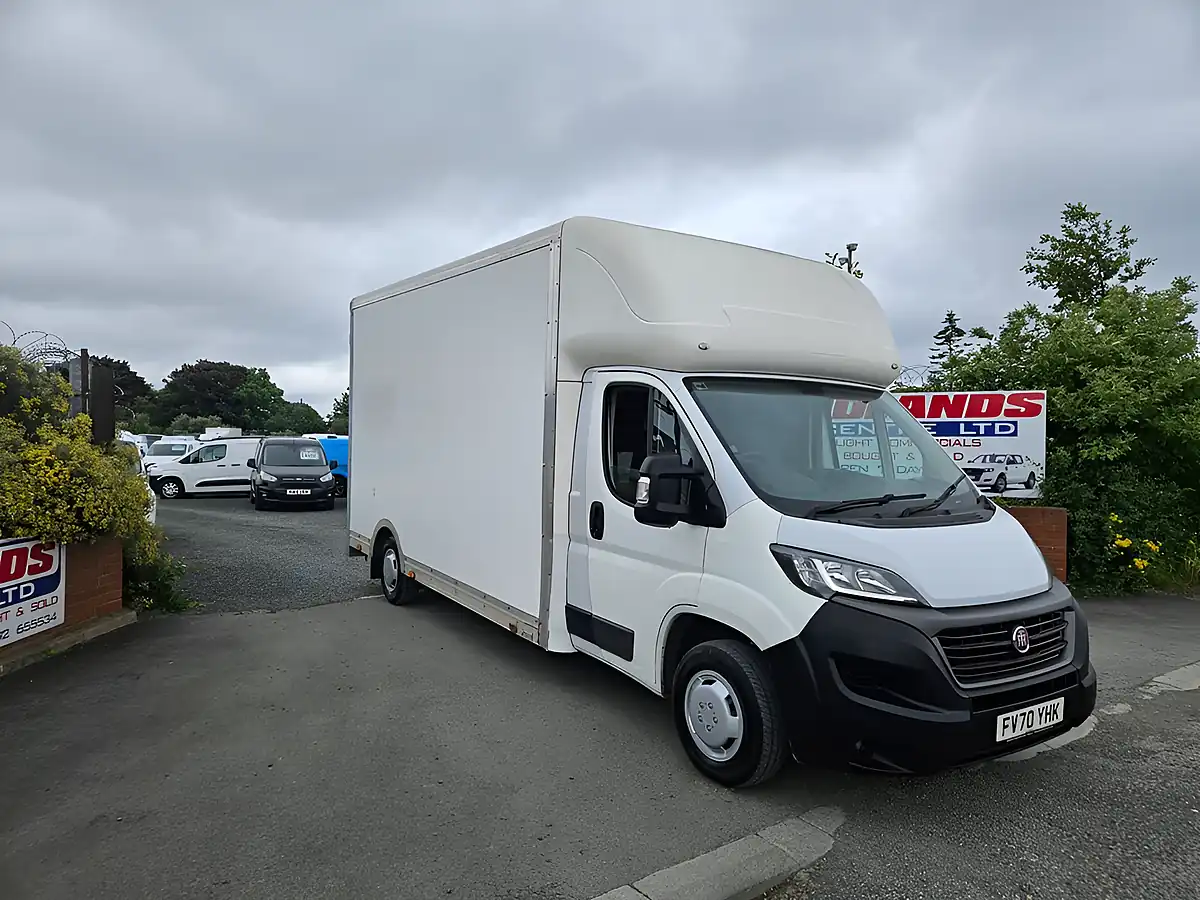Used 2021 Fiat Ducato 35 Low Loader White - Front View