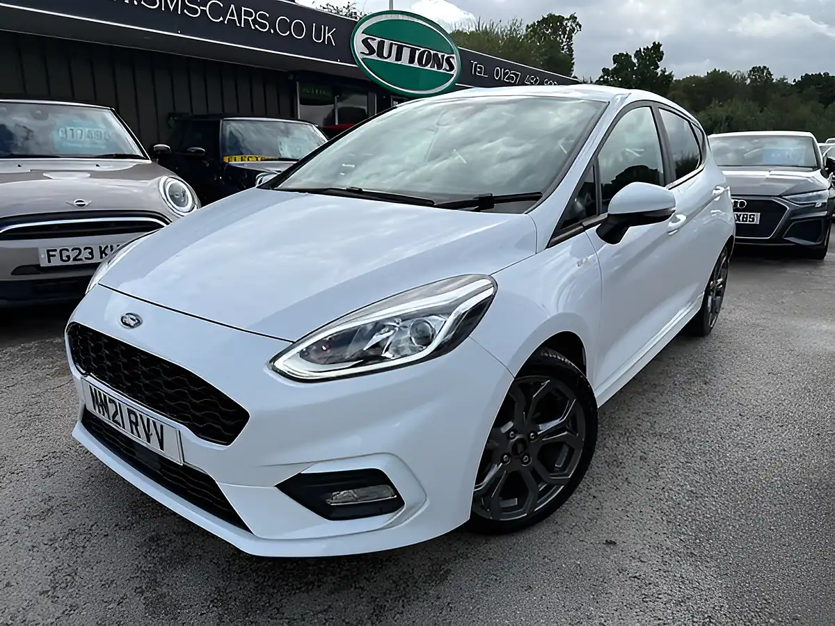 Used 2021 Ford Fiesta ST-Line Edition White - Front View