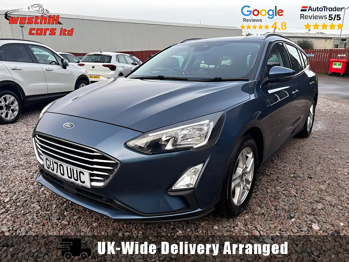 Used 2021 Ford Focus Zetec Blue - Front View