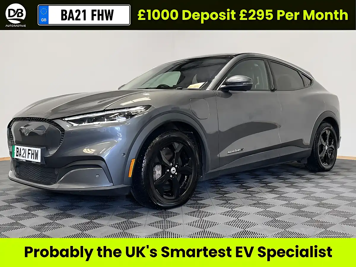 Used 2021 Ford Mustang Mach-E Extended Range Grey - Front View
