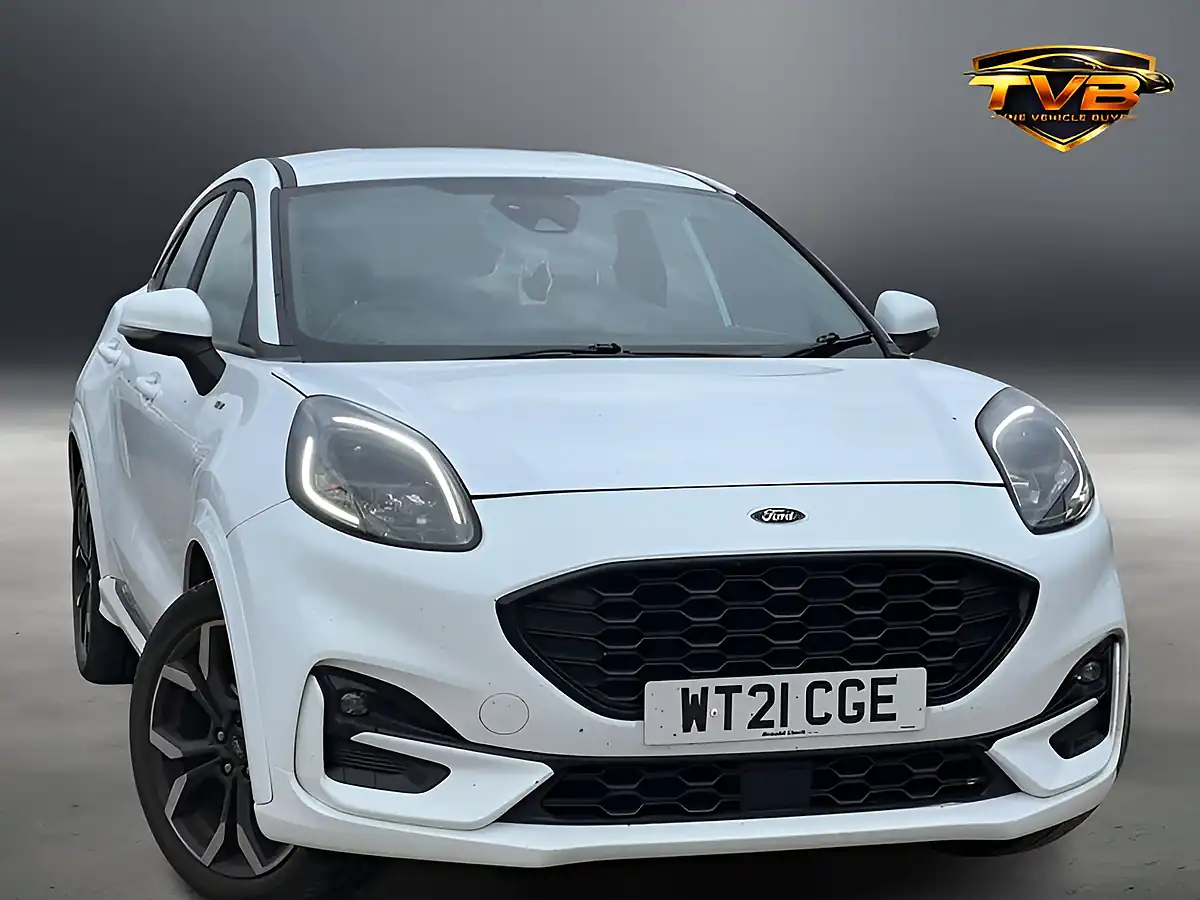 Used 2021 Ford Puma ST-Line X Frozen White - Front View