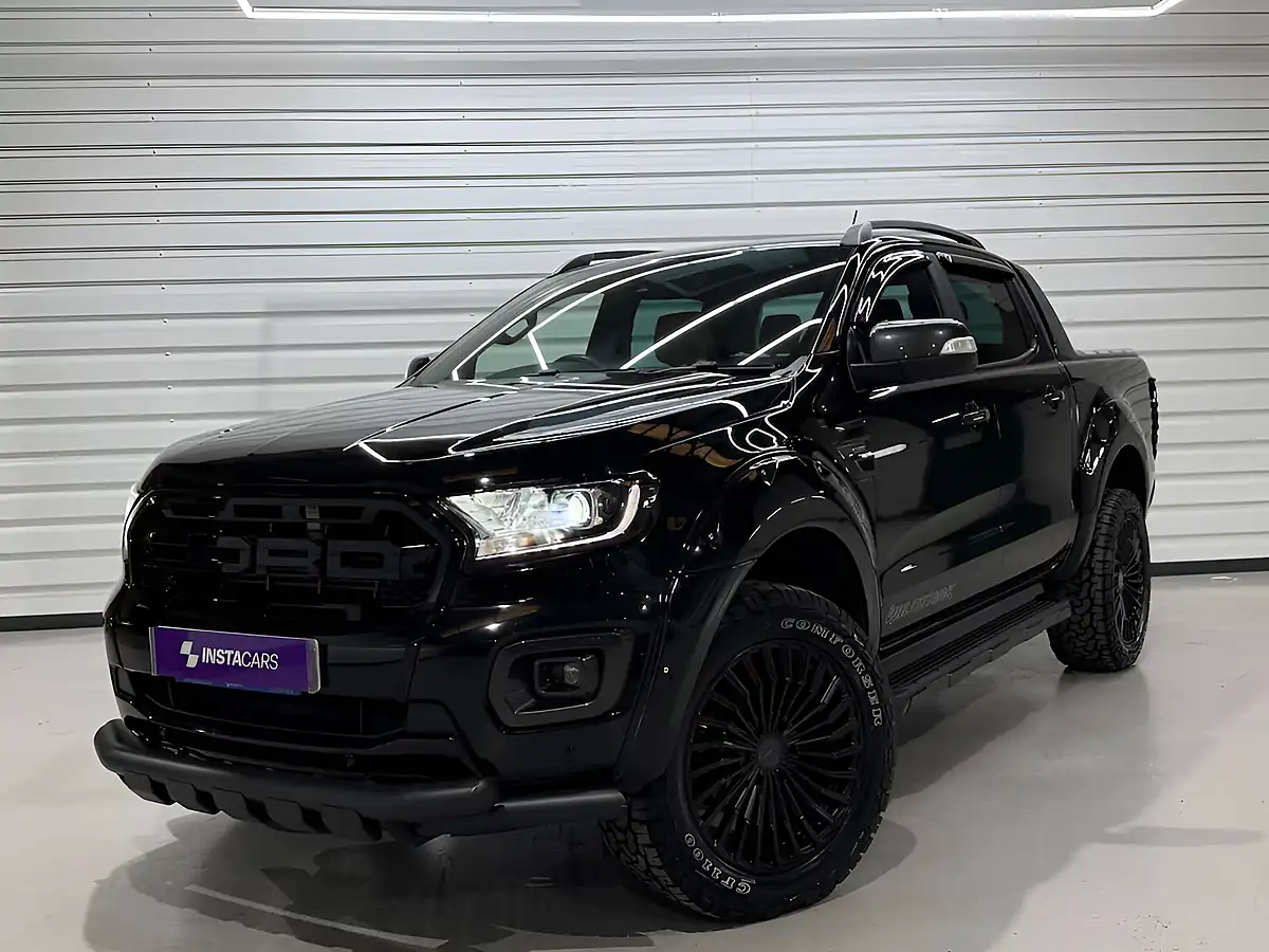 Used 2021 Ford Ranger Wildtrak Agate Black (premium Paint) - Front View