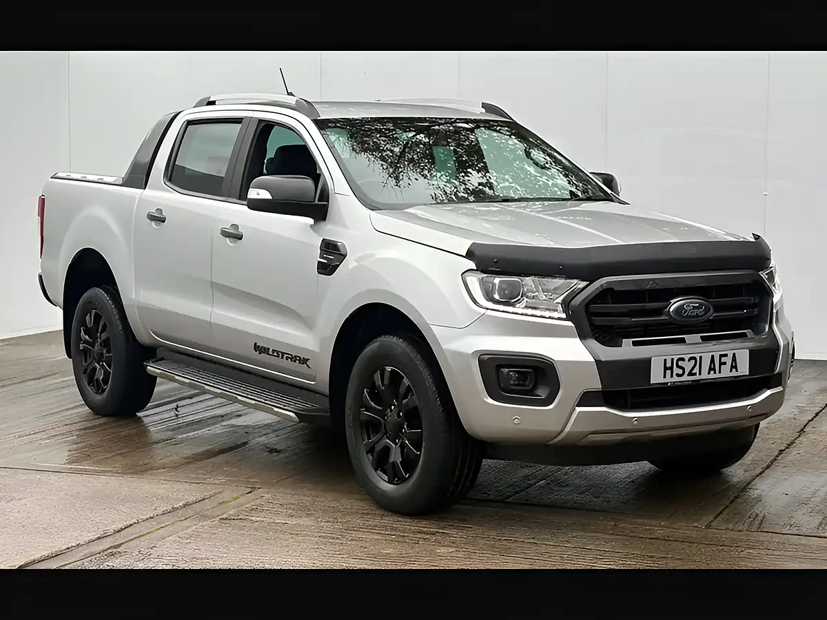 Used 2021 Ford Ranger Wildtrak Moondust Silver - Front View