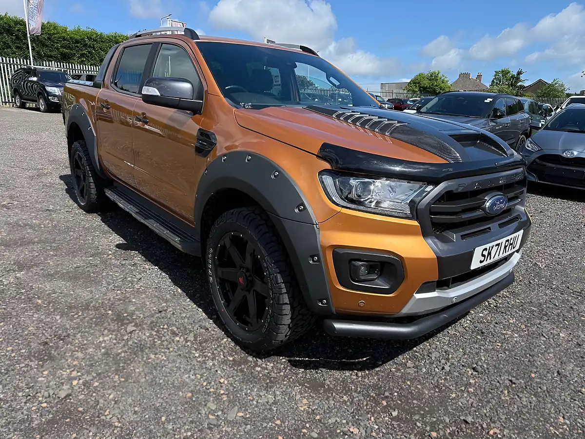 Used 2021 Ford Ranger Wildtrak Orange - Front View