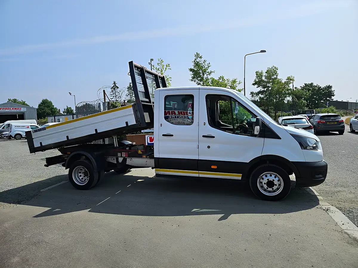 Used 2021 Ford Transit 350 Leader Crew Cab Tipper White - Interior and Exterior details 2