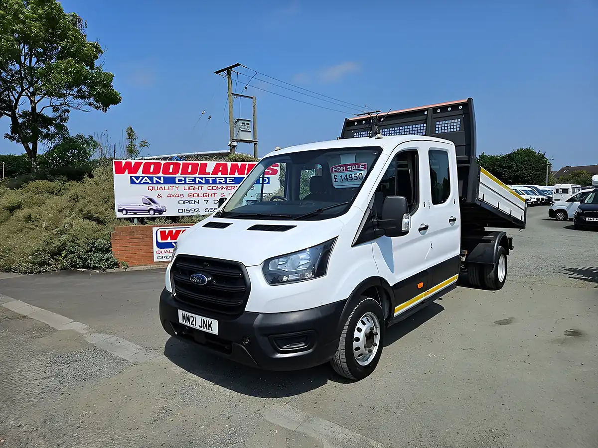 Used 2021 Ford Transit 350 Leader Crew Cab Tipper White - Interior and Exterior details 4