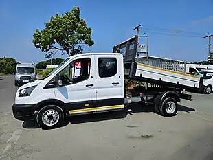 Used 2021 Ford Transit 350 Leader Crew Cab Tipper White - Interior and Exterior details 5