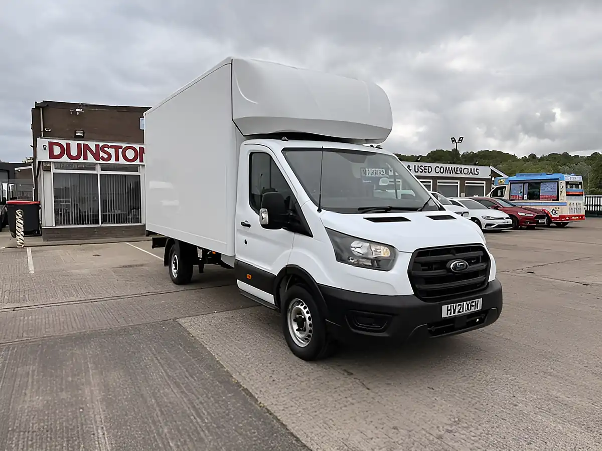 Used 2021 Ford Transit 350 Leader L4 Lwb Luton White - Front View