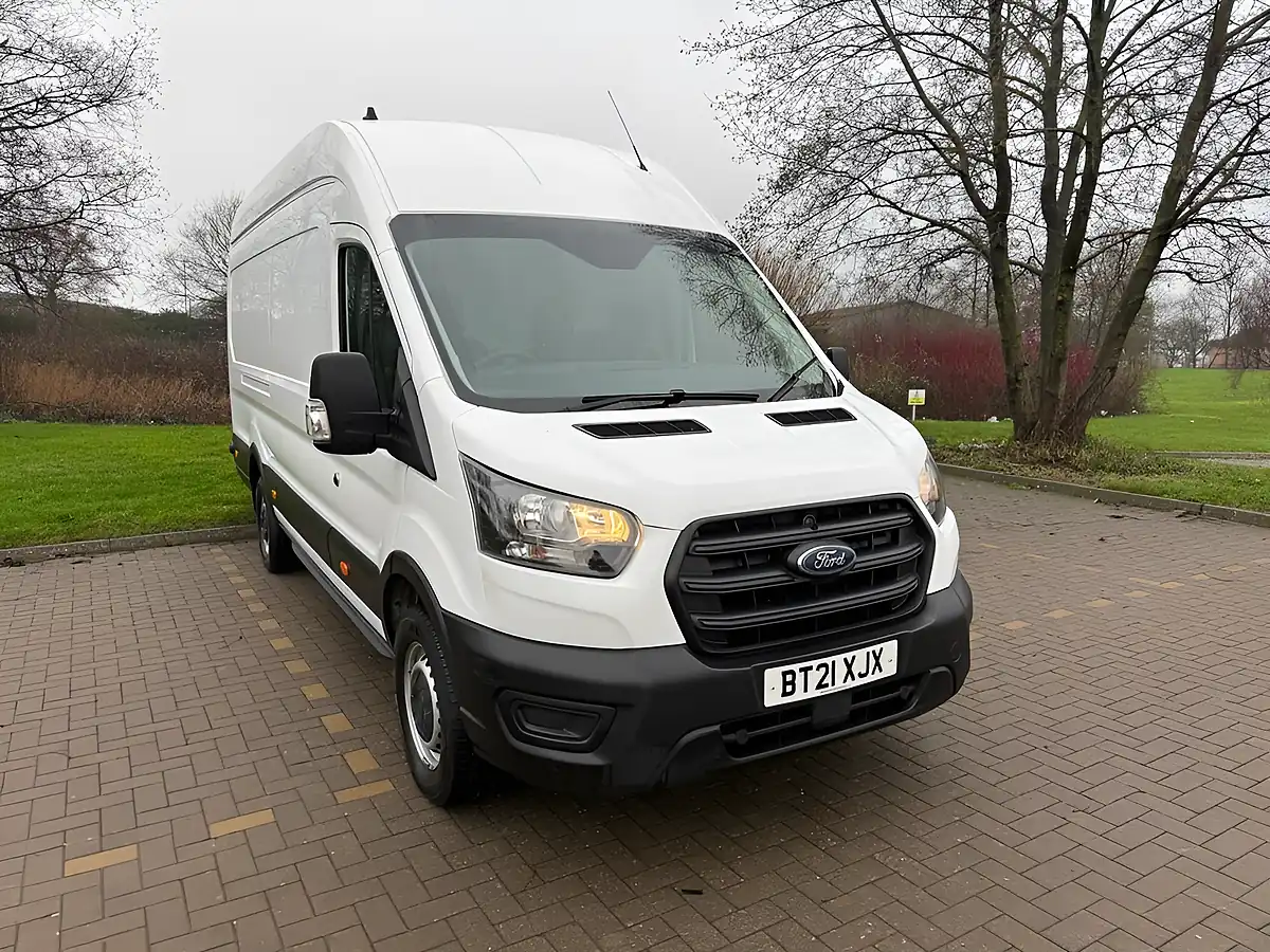 Used 2021 Ford Transit 350 Leader White - Front View