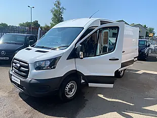 Used 2021 Ford Transit 350 Mwb Med/Roof L2 H2 White - Interior and Exterior details 10
