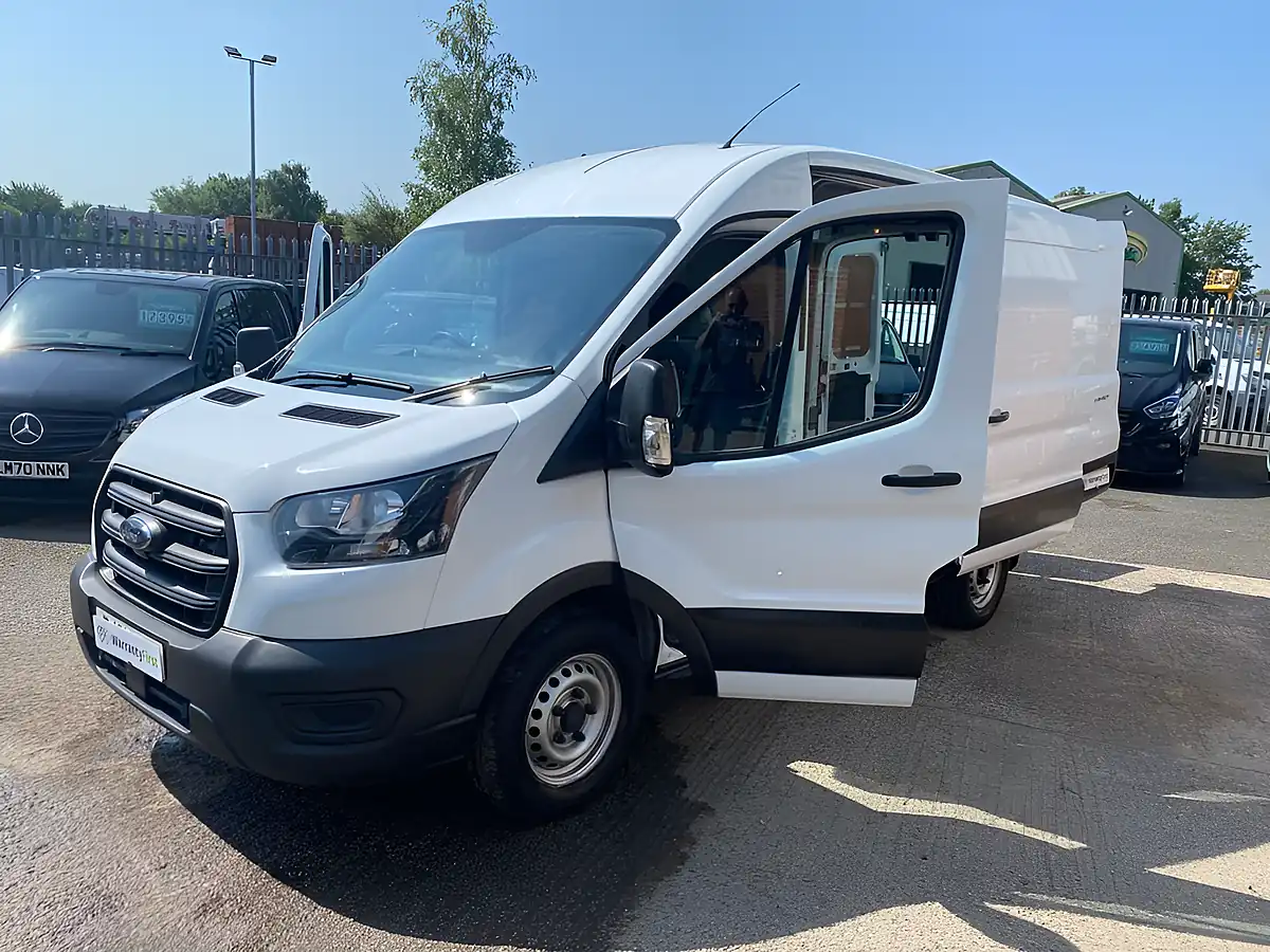 Used 2021 Ford Transit 350 Mwb Med/Roof L2 H2 White - Interior and Exterior details 10