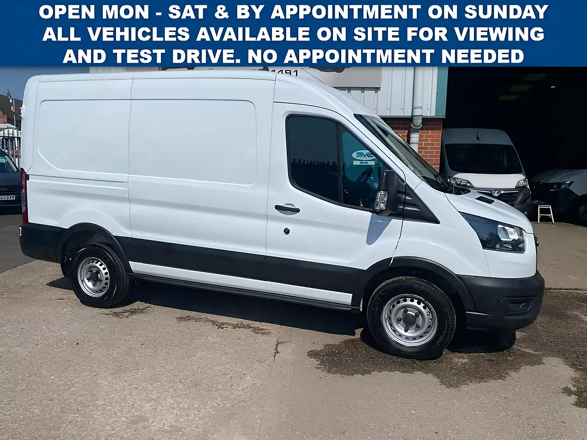 Used 2021 Ford Transit 350 Mwb Med/Roof L2 H2 White - Interior and Exterior details 8