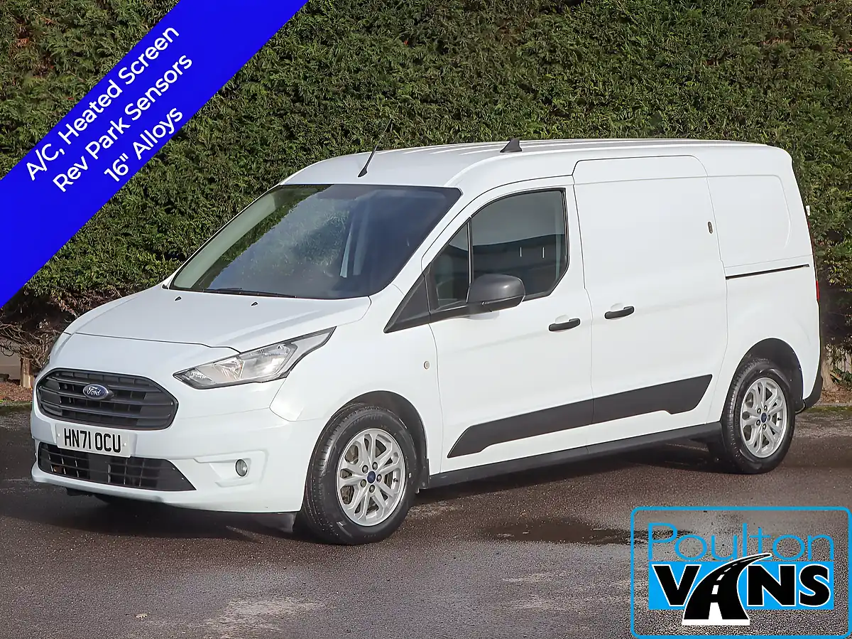 Used 2021 Ford Transit Connect 240 Trend Frozen White - Front View