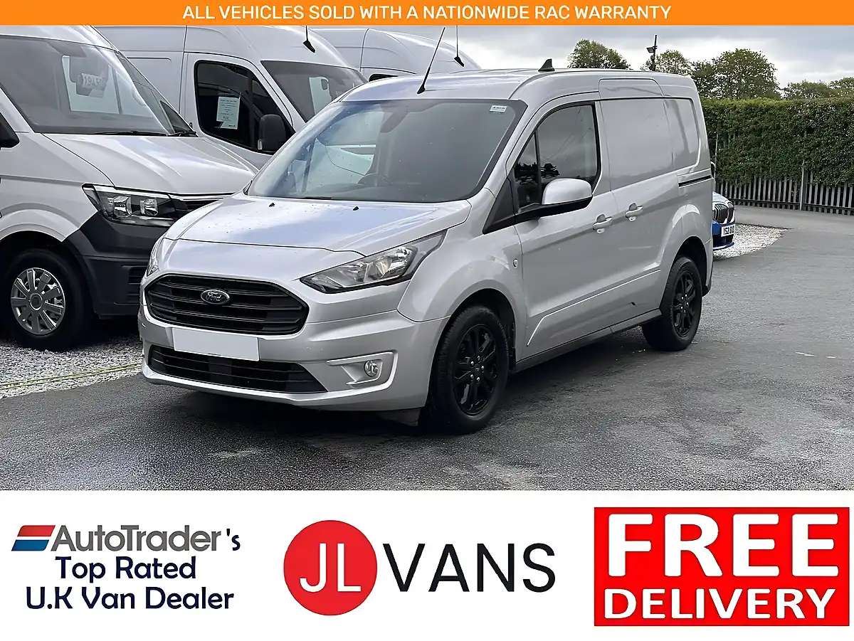 Used 2021 Ford Transit Connect Limited Moondust Silver - Front View