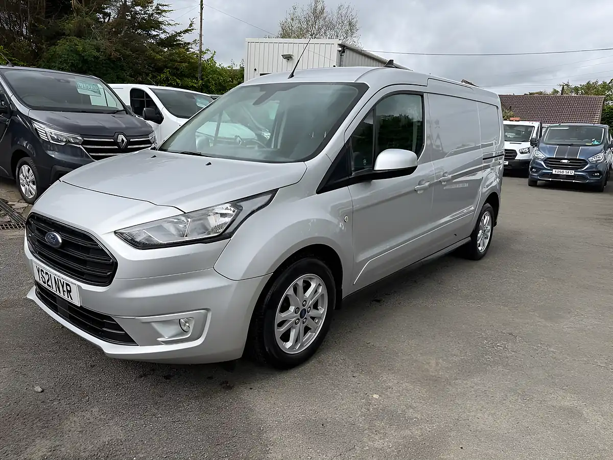 Used 2021 Ford Transit Connect Limited Silver - Front View