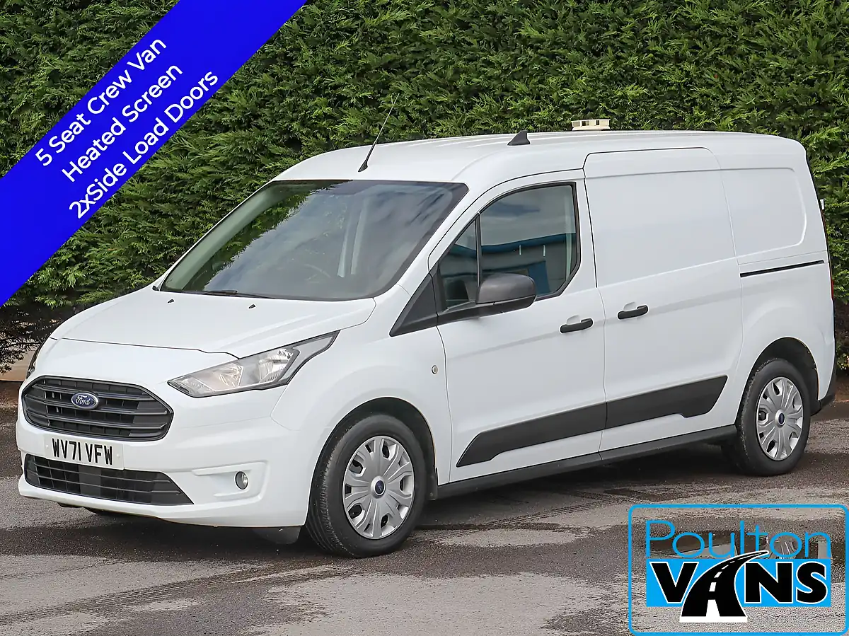 Used 2021 Ford Transit Connect Trend Frozen White - Front View