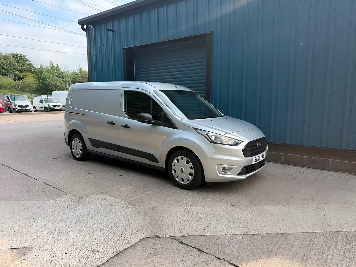 Used 2021 Ford Transit Connect Trend Moondust Silver - Front View