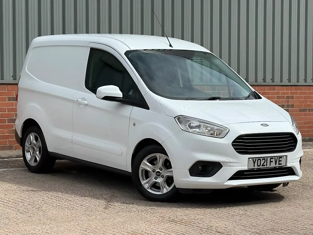 Used 2021 Ford Transit Courier Limited L1 White - Front View