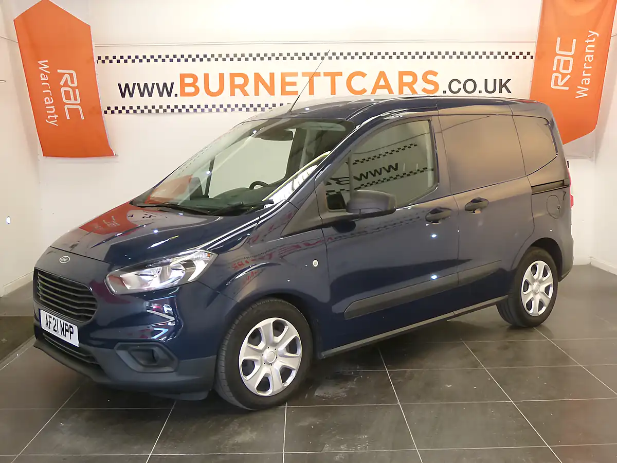 Used 2021 Ford Transit Courier Trend Blue - Front View
