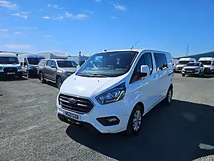 Used 2021 Ford Transit Custom 300 Limited Crew White - Interior and Exterior details 4