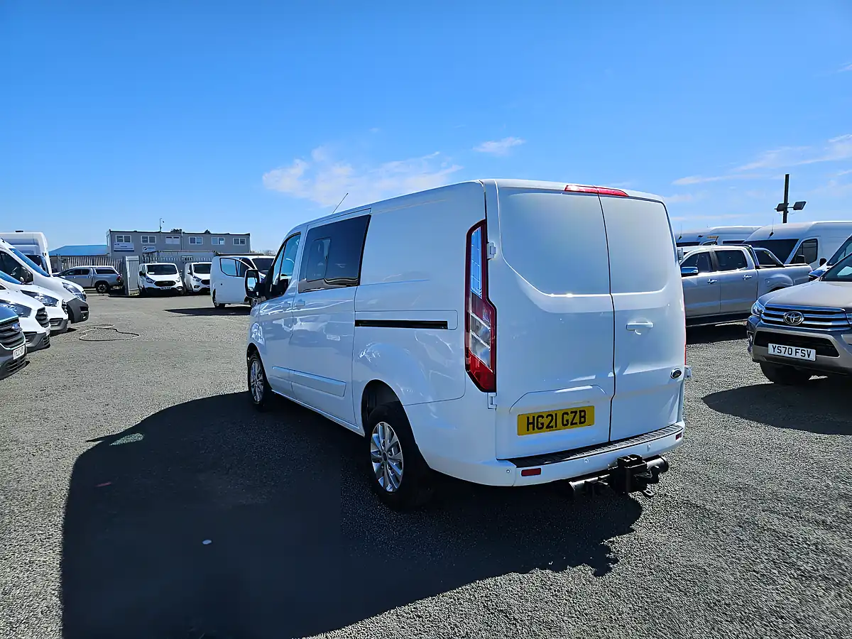 Used 2021 Ford Transit Custom 300 Limited Crew White - Interior and Exterior details 6