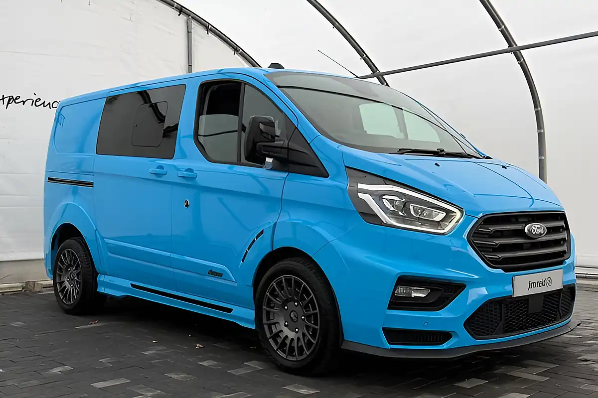 Used 2021 Ford Transit Custom 320 Limited Ms-Rt Combi Blue - Interior and Exterior details 4