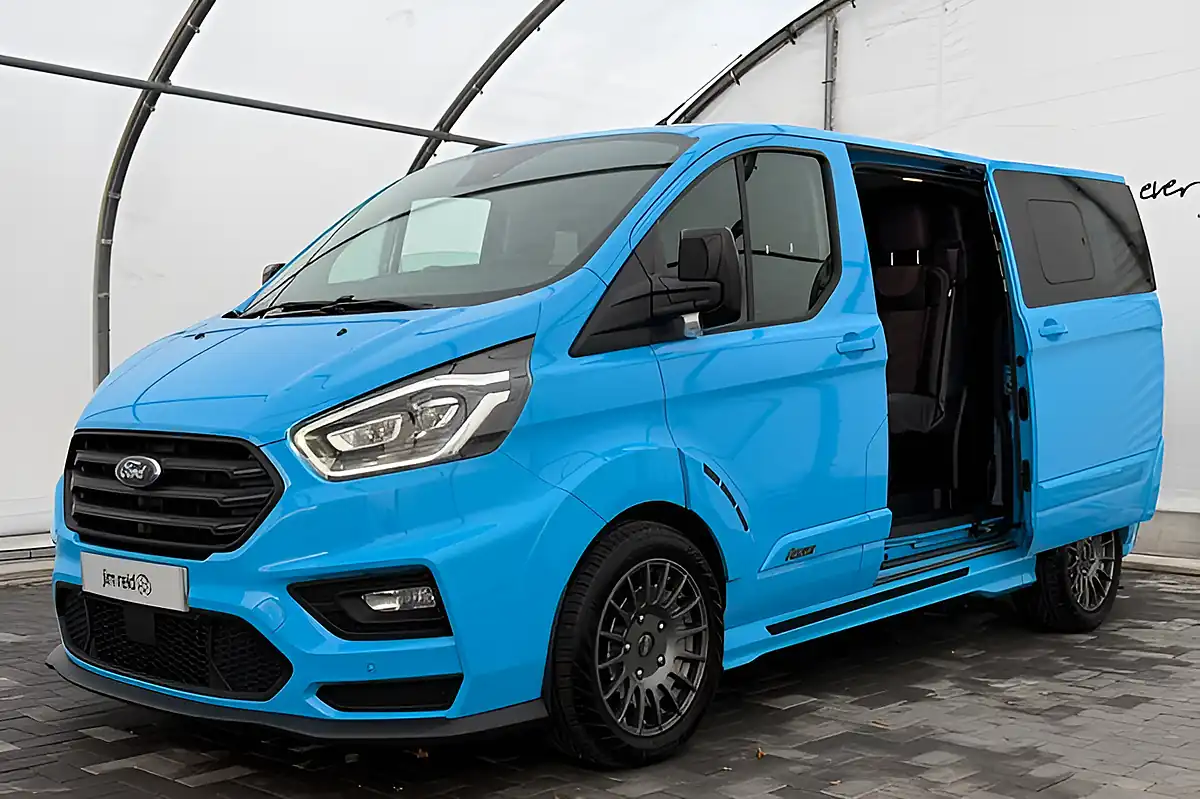 Used 2021 Ford Transit Custom 320 Limited Ms-Rt Combi Blue - Interior and Exterior details 7
