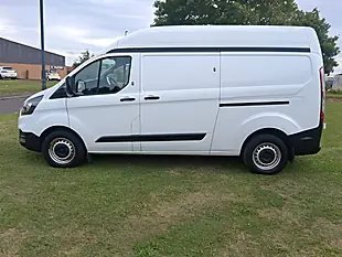 Used 2021 Ford Transit Custom 340 Panel Van L2 H2 White - Interior and Exterior details 2