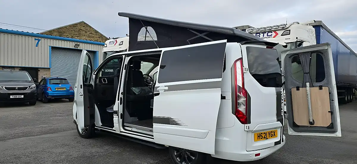 Used 2021 Ford Transit Custom Campervan White - Interior and Exterior details 14