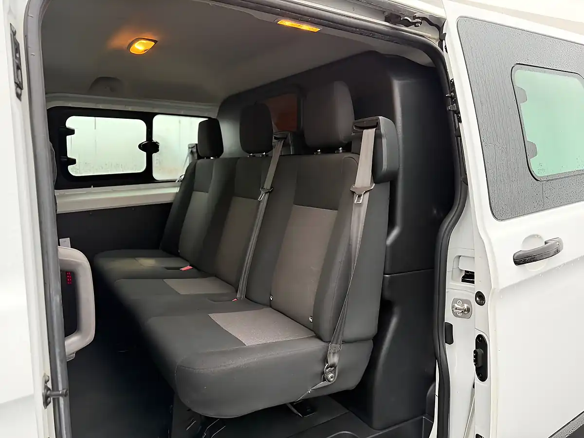 Used 2021 Ford Transit Custom Leader Crew Van Double Cab White - Interior and Exterior details 11