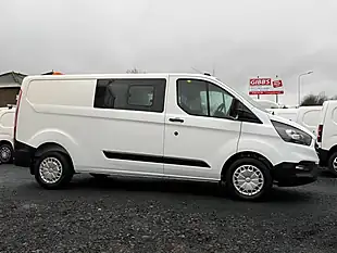 Used 2021 Ford Transit Custom Leader Crew Van Double Cab White - Interior and Exterior details 3