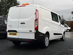 Used 2021 Ford Transit Custom Leader Crew Van Double Cab White - Interior and Exterior details 4