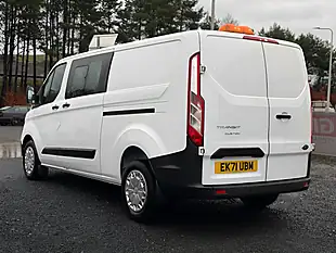 Used 2021 Ford Transit Custom Leader Crew Van Double Cab White - Interior and Exterior details 6