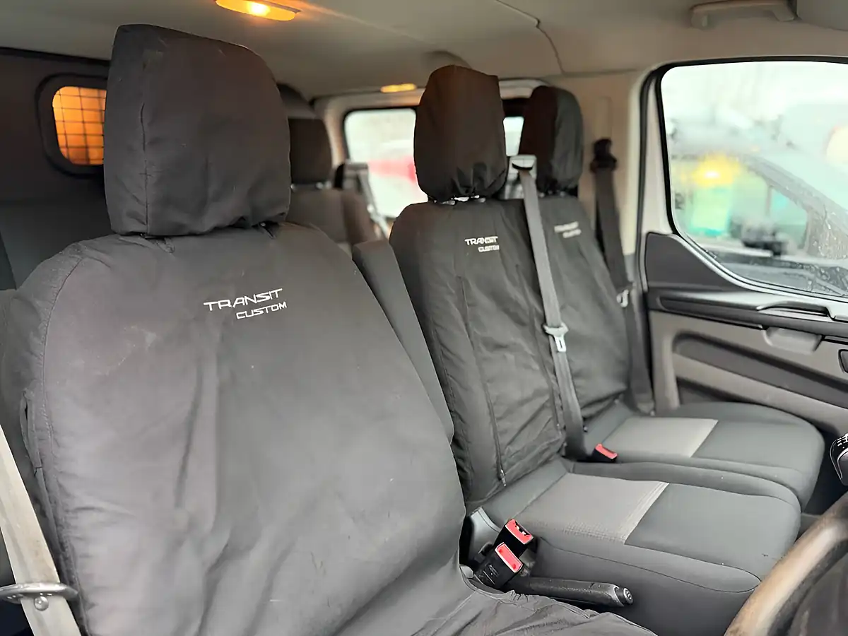 Used 2021 Ford Transit Custom Leader Crew Van Double Cab White - Interior and Exterior details 9