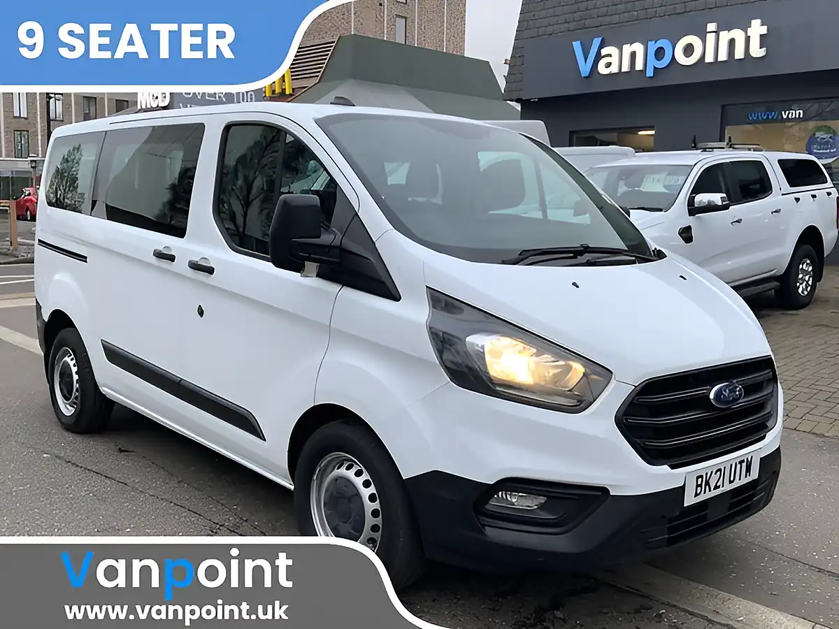 Used 2021 Ford Transit Custom Leader Kombi Double Cab White - Front View