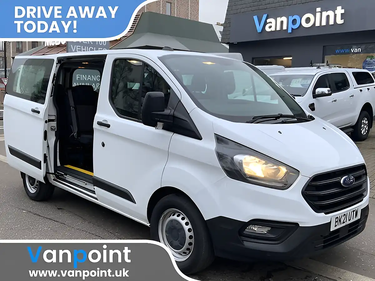 Used 2021 Ford Transit Custom Leader Kombi Double Cab White - Interior and Exterior details 4