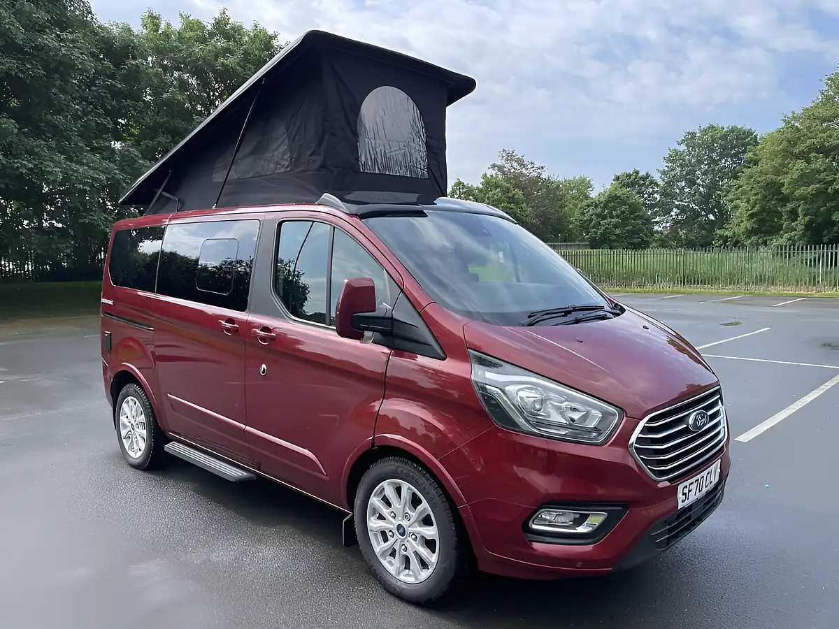 Used 2021 Ford Transit Custom Limited 5 SEAT Campervan Red - Front View