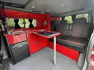 Used 2021 Ford Transit Custom Limited 5 SEAT Campervan Red - Interior and Exterior details 13