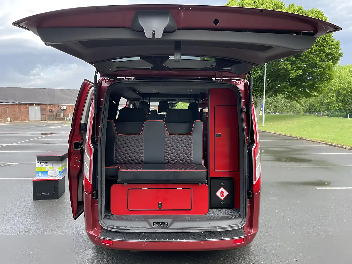 Used 2021 Ford Transit Custom Limited 5 SEAT Campervan Red - Interior and Exterior details 14