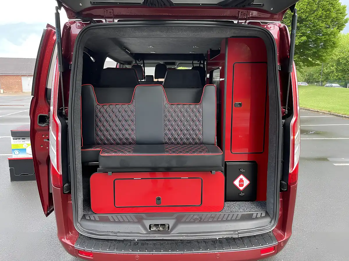 Used 2021 Ford Transit Custom Limited 5 SEAT Campervan Red - Interior and Exterior details 15