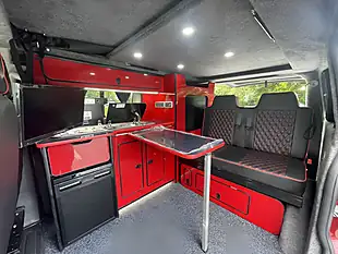 Used 2021 Ford Transit Custom Limited 5 SEAT Campervan Red - Interior and Exterior details 17
