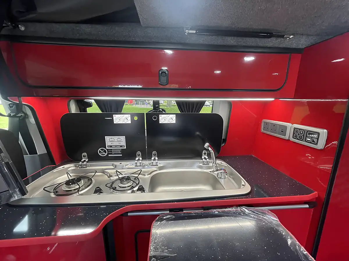 Used 2021 Ford Transit Custom Limited 5 SEAT Campervan Red - Interior and Exterior details 18